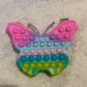 Pop it purse butterfly NWOT